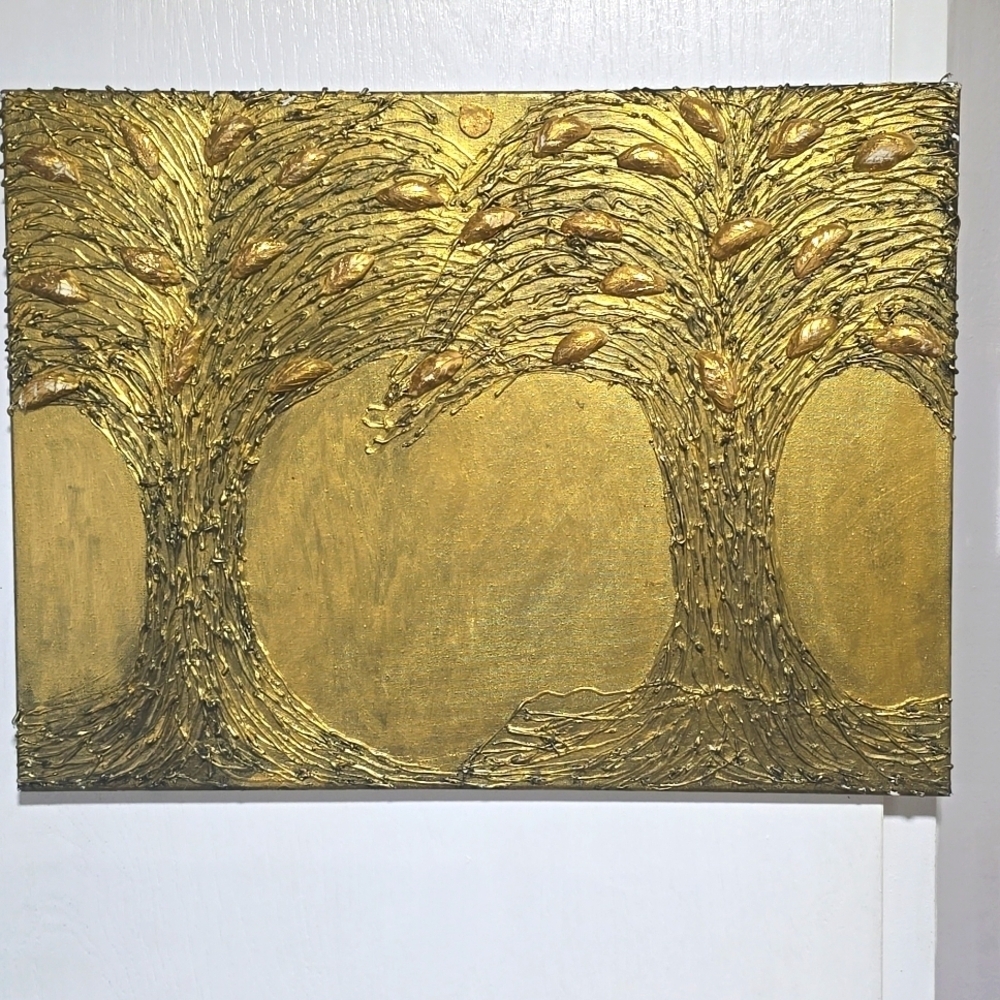 Work of art, golden painting, and art, something special 24 x 18 inches